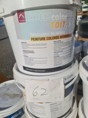 Lot de 10 seaux de peinture CHEMcolor Toit, rénovateur de to…