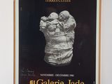 an image of a poster of jeanclos on display in a museum