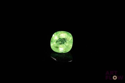a green diamond in the dark