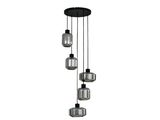 trois lampes suspendues au plafond