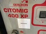 a close up of a machine with a lot of stickers on it