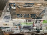 a pallet with a bunch of boxes on top of it