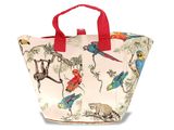une photo d'un sac fourre-tout orné d'oiseaux