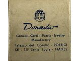 a close up of a label on a piece of paper