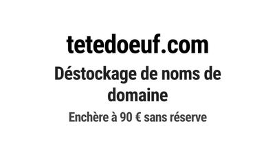 Nom de domaine tetedoeuf.com. Catégorie: Éducation et format…