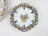 two plates that have different designs on them