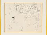 an image of a drawing of a group of people in a room