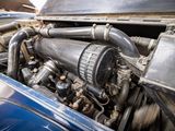 a close up view of the engine of an old car