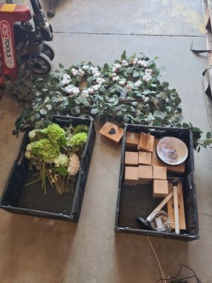 deux plateaux de plantes posés par terre