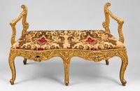 Paire d'élégants bancs « Roma », style Louis XV, milieu du X… (photo 2)
