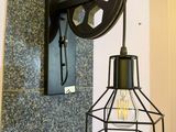 a light that is attached to a wall in a room