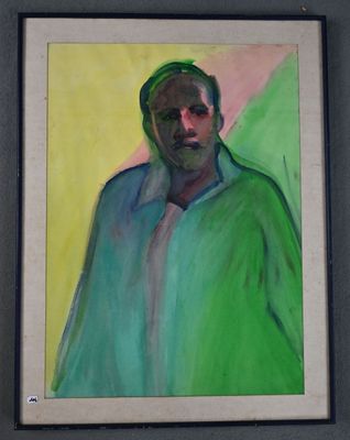 "Personnage en buste", Dessin de Jeff HOARE.