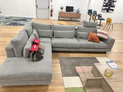 Canapé MOBILIER DE FRANCE modèle REMCO angle sans pouf en ti… - Photo 1