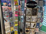 a lot of cards on display in a store