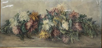 Olga KOUDACHEFF (1888-1963) Nature morte aux chrysanthèmes