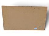 an image of a piece of cardboard with a sticker on it