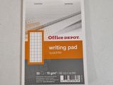 an image of a piece of paper with writing pad on top of it