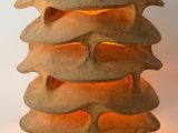 a lamp that is sitting on a table