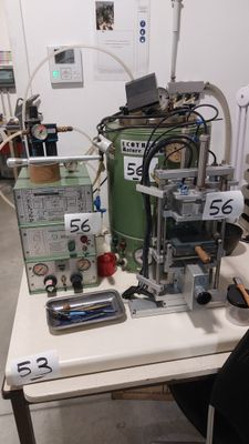 an image of a table with a lot of equipment on it