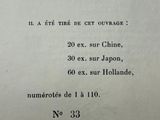 a close up of a book with a black and white image on it