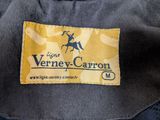 an image of a label on a jacket that says verney caron