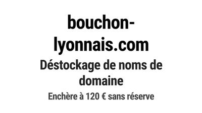 Nom de domaine bouchon-lyonnais.