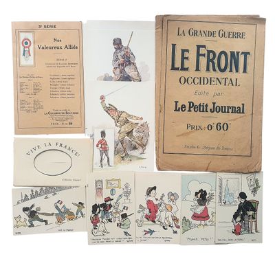livres et cartes postales français pour enfants, notamment « Le Front Ouest »