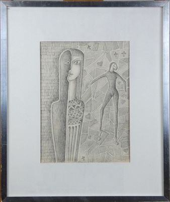une image représentant un dessin d'une femme et d'un homme