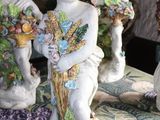 many figurines that are sitting on a table