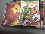 the covers of marvel comics are stacked on top of each other