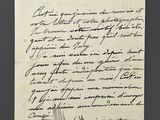 a black and white photo of a handwritten letter on a piece of paper