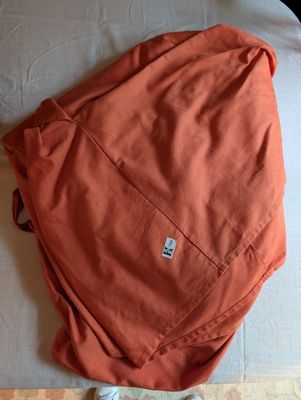 Lot de 4 housses de chaises couleur orangé