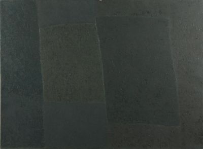 une image représentant une peinture en noir et blanc sur laquelle figurent des carrés