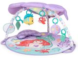 a close up of a play gym with a mermaid theme