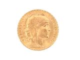 an image of a gold coin with a woman ' s face on it
