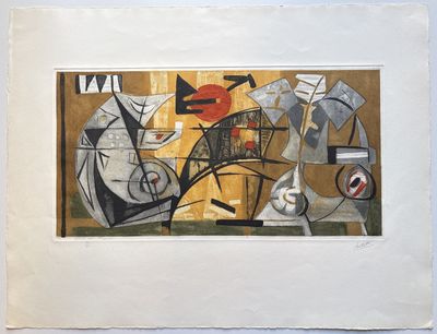 an image of a picture of a painting on a wall