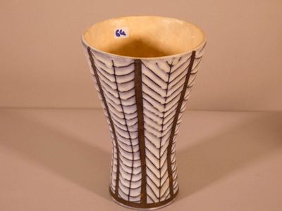 Roger Capron (1922 - 2006). Vase Cornet en céramique émaillé… - Photo 1