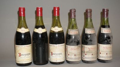 plusieurs bouteilles de vin sont alignées sur une table