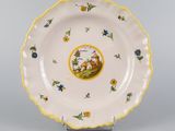 an image of a plate with a picture of a bird on it
