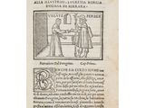 a black and white illustration of a man shaking hands with a woman