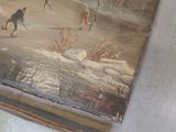 a picture of a painting on the wall of a room