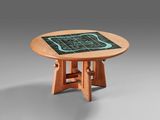 an image of a table with a map on top of it