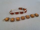 an image of a bracelet and a bracelet with flowers on it