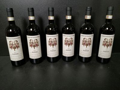 6 bouteilles de vin rouge Barolo Carlo Revello & Figli 2020 … - Photo 1