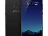 Le téléphone vivo est présenté en noir, avec une vue d'ensemble de l'appareil photo