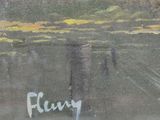 a picture of a painting on a window sill