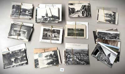 several old black and white photos of a bunch of people