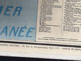 a newspaper with a list of events on it