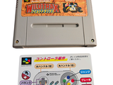 a video game with a sticker on it and a card attached to it