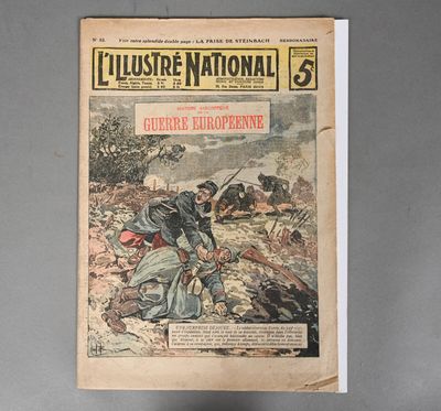 the front cover of a magazine with a picture of soldiers